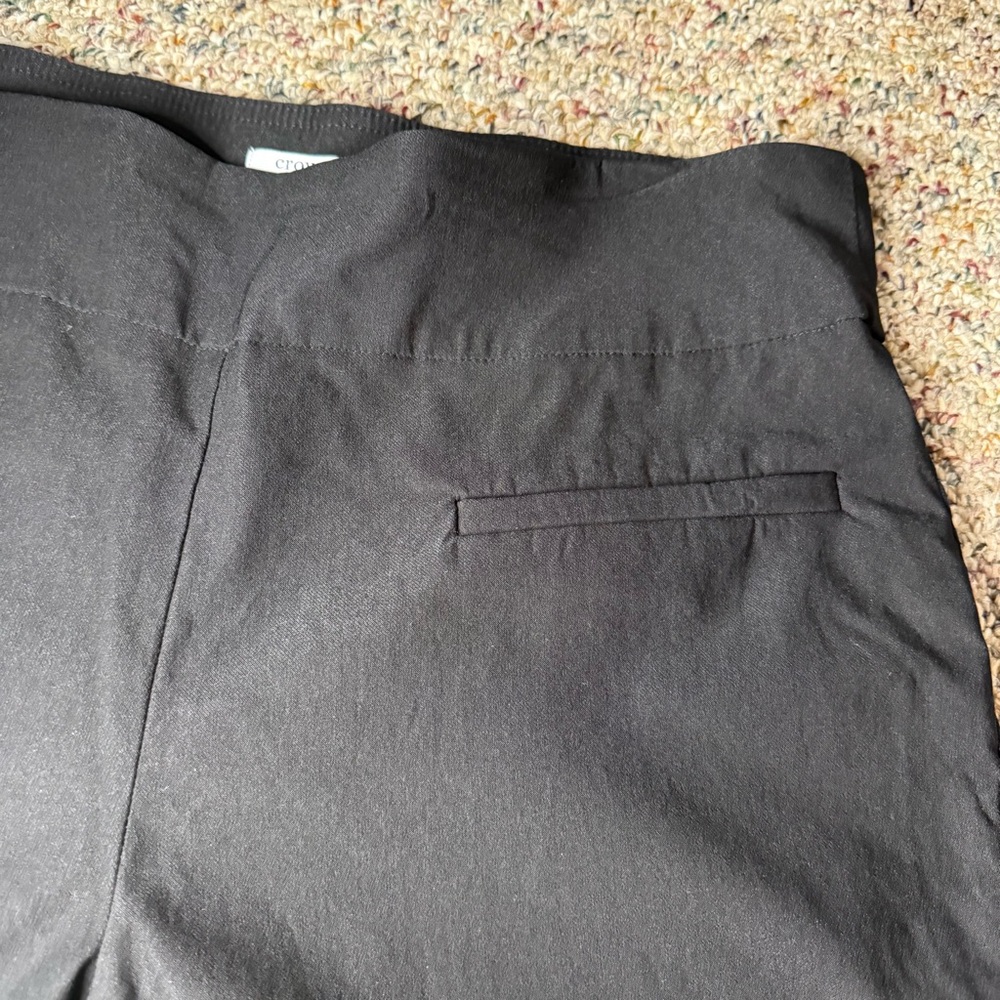 Crown & Ivy Black Ankle Pants with Bow accents 14 - Picture 5 of 11